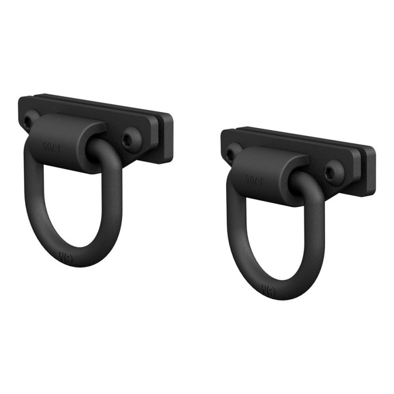 Aries Automotive Anti-Rattle D-Rings, Black Powdercoat - Pair
