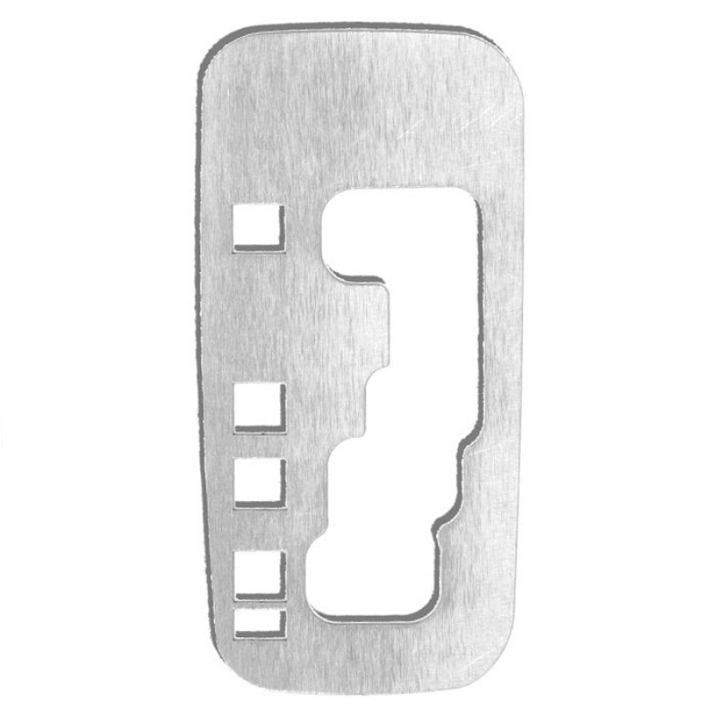 Drake Off Road Automatic Transmission Shifter Plate - Brushed Aluminum