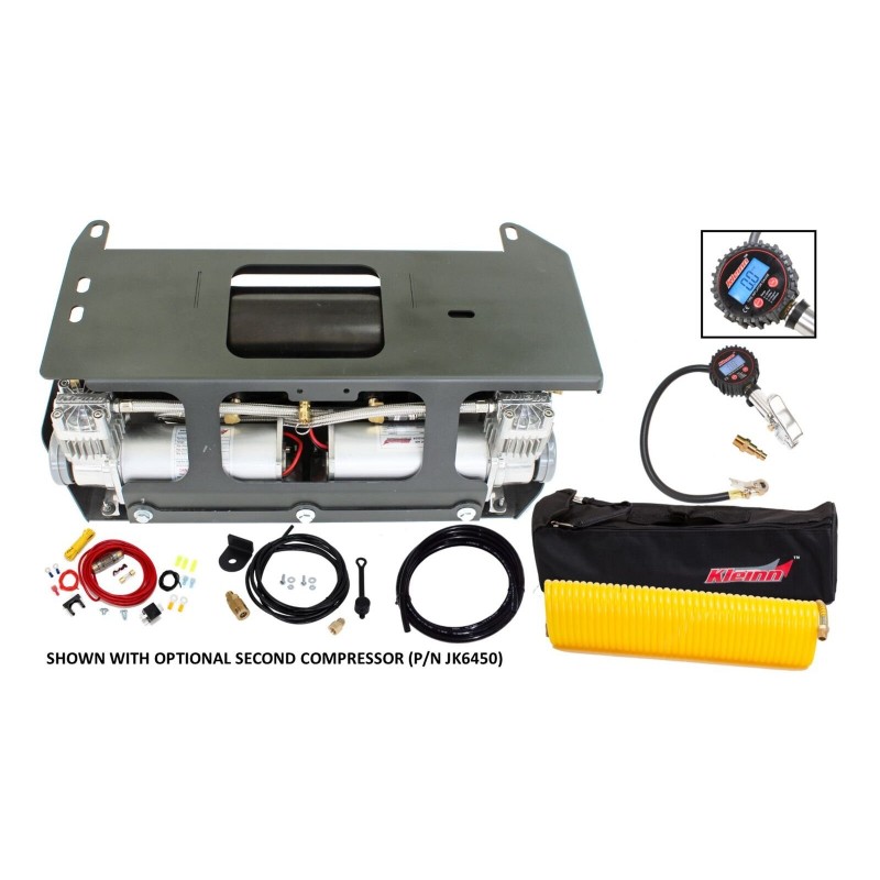 Kleinn Air Horns Bolt-On Onboard Air System with Air Compressor and Tire Inflation Kit - JKU & JLU