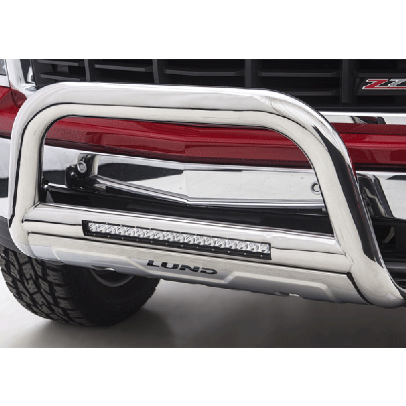 Lund Bull Bar with Integrated 20" LED Light Bar - Stainless Steel