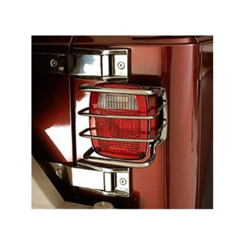 RT Off Road Euro Guards, Rear Tail Light, Stainless Steel, (Pair)