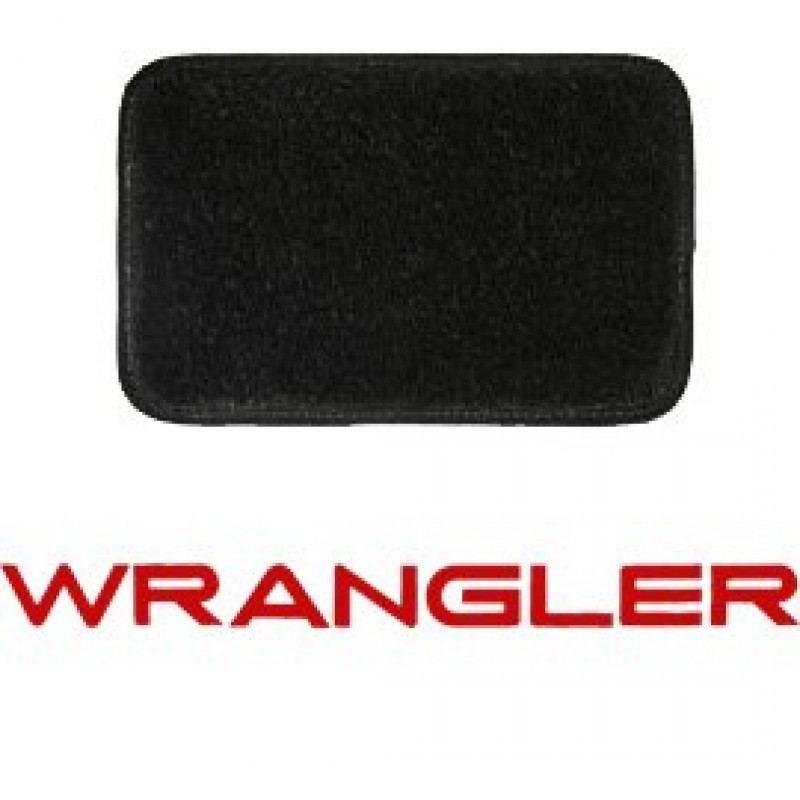 Ultimat Floor Mats Front Pair Black With Red Wrangler Logo | Best Prices &  Reviews at Morris 4x4