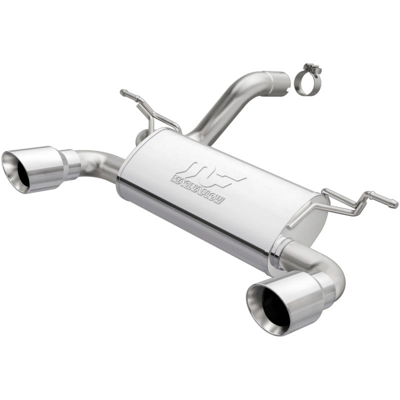 MagnaFlow MF Series 2.5" Performance Axle-Back Exhaust System, Dual Outlet - Stainless Steel