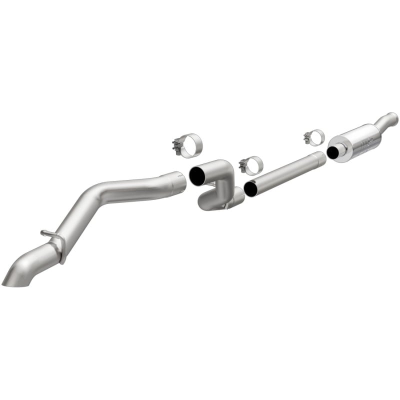 MagnaFlow Rock Crawler High-Clearance 2.5" Performance Cat-Back Exhaust System, Single Outlet - Stainless Steel