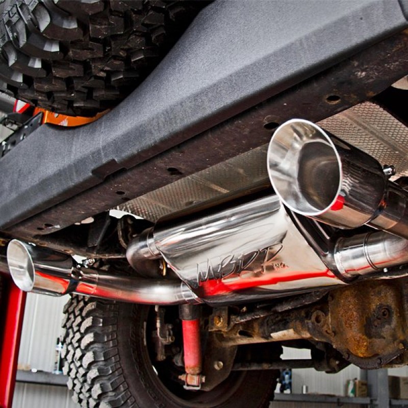 MBRP Axle Back, Dual Exit Exhaust System - T409 Stainless Steel