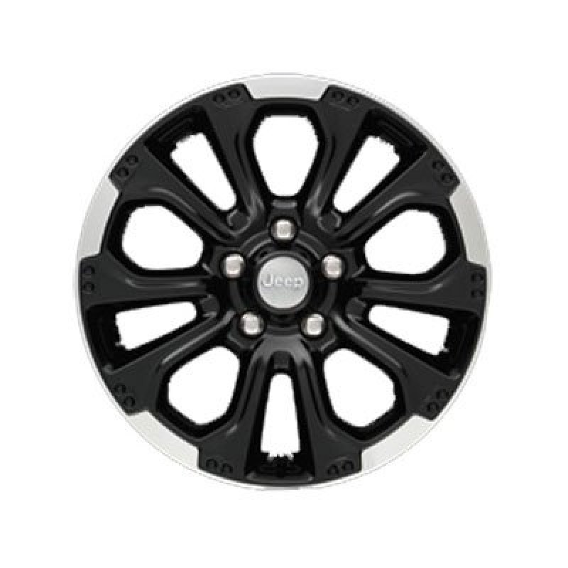 MOPAR Cast Aluminum Rugged Off-Road Wheel 18"X8" - Bolt Pattern 5x5" - Gloss Black