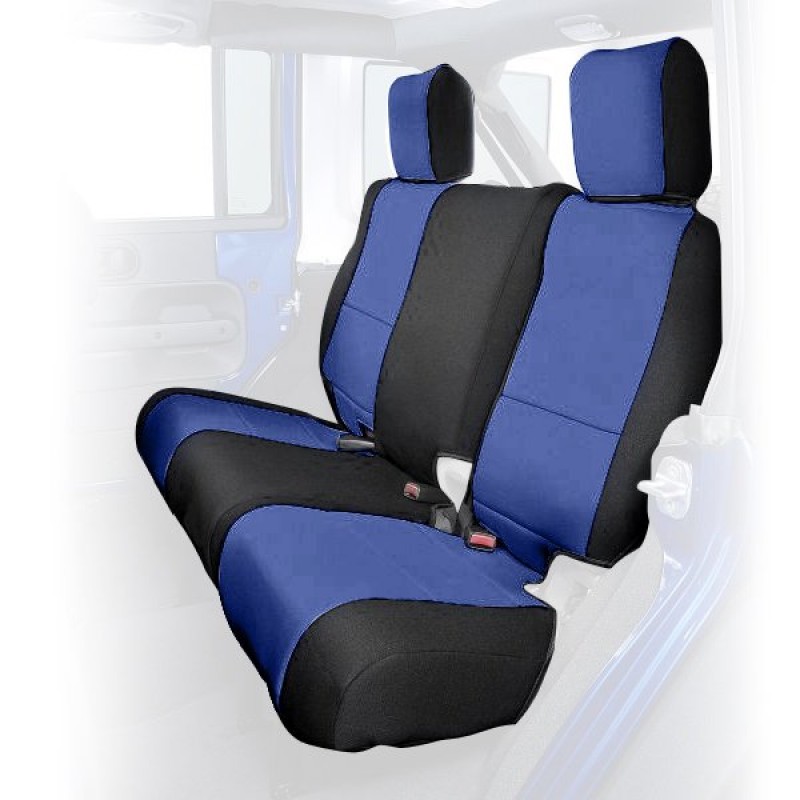 Coverking Rear 60/40 Split Bench Seat Cover Neoprene Blue/Black
