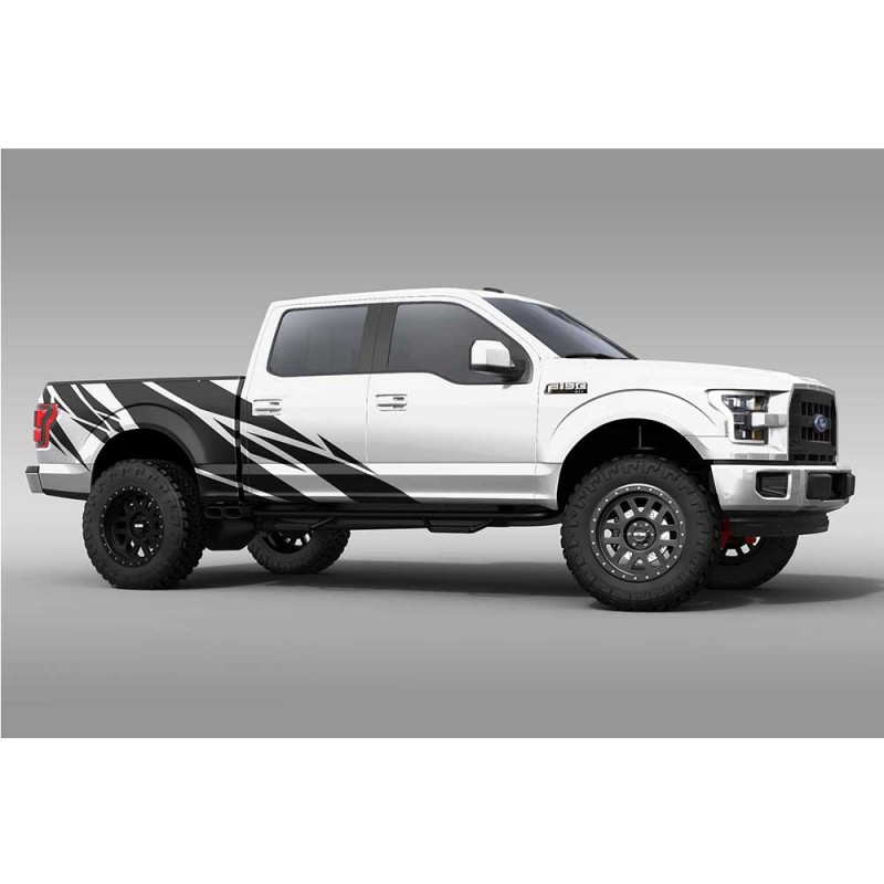 OG Innovations Warlord Truck Graphics - Satin Black