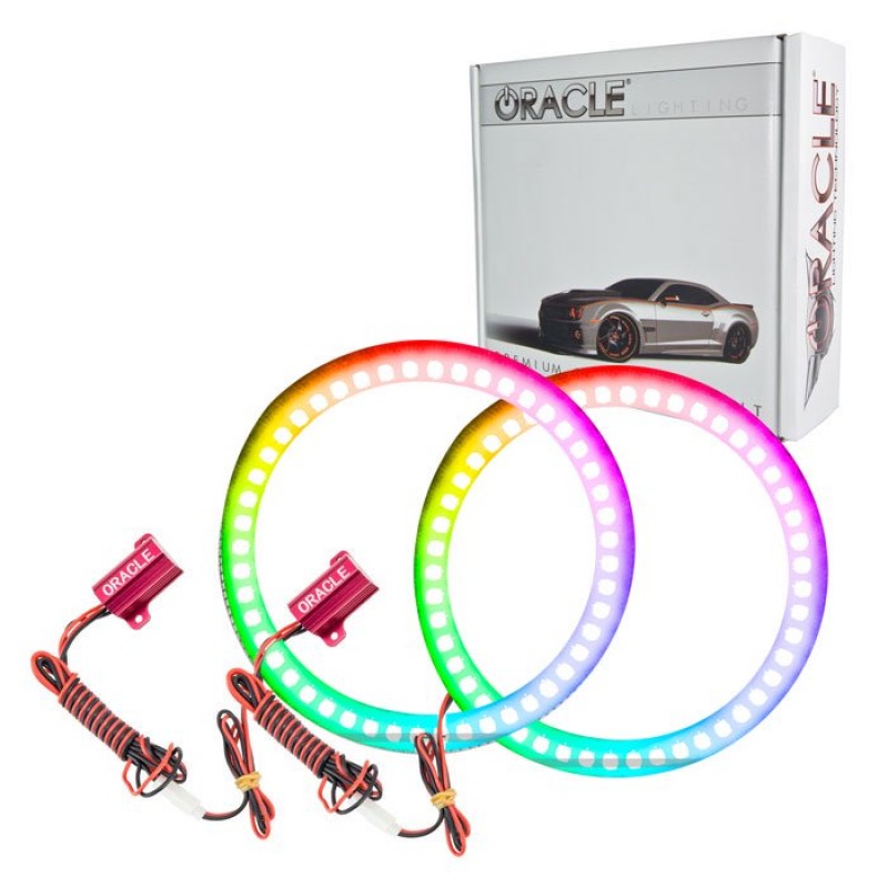 Oracle LED Surface Mount Headlight Halo Kit for 2007-2017 Jeep Wrangler JK - ColorSHIFT w/No Controller