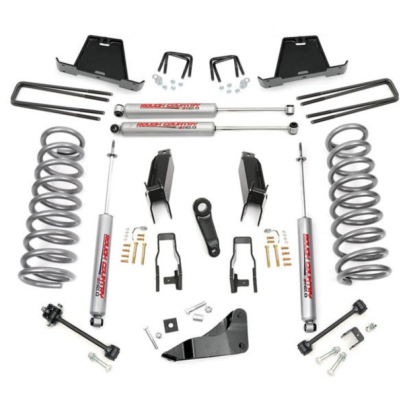 Rough Country 5" Suspension Lift Kit with Premium N2.0 Series Shocks for Diesel Engines