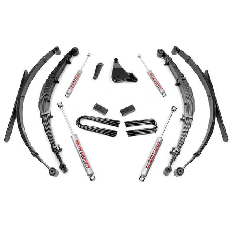 Rough Country 6" Suspension Lift Kit with Premium N2.0 Series Shocks and Front and Rear Lifted Leaf Springs
