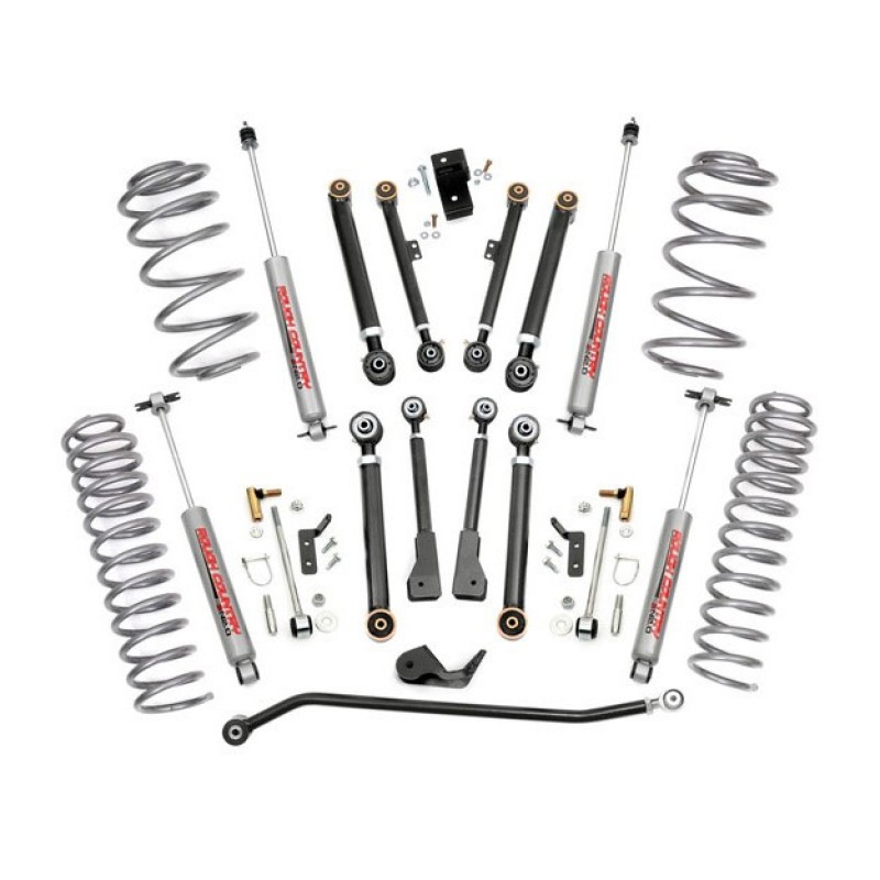 Rough Country 2.5" X-Series Suspension Lift Kit with Premium N2.0 Series Shocks for Jeep Wrangler TJ & Unlimited TJL