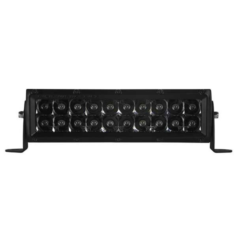 Rigid Industries E-Series 10" Midnight Edition Hybrid Optic LED Light Bar, Spot Pattern - Black