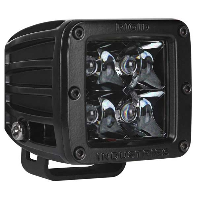 Rigid Industries D-Series Midnight Edition Hybrid Optic LED Spot Light, Black - Sold Individually