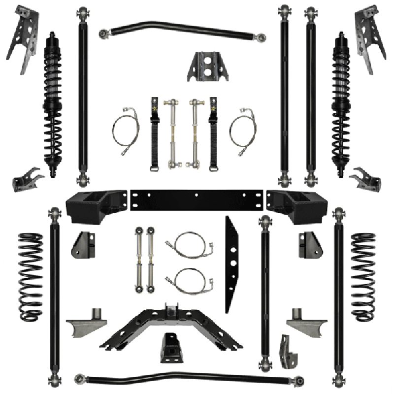 Rock Krawler 2.5" Stage 1 Off-Road Pro Coil Over Long Arm System Lift Kit with 6" Rear Stretch