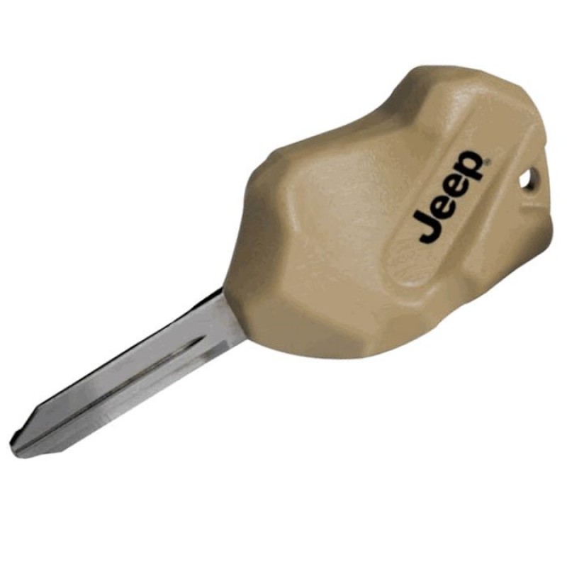 Jeep Rock Key - Transponder Compatible - Tan (Sold Individually)