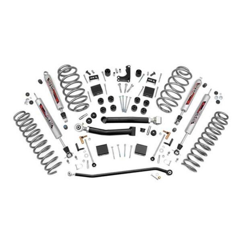 Rough Country 4" X-Series Suspension Lift Kit with Performance 2.2 Series Shocks for Jeep Grand Cherokee WJ