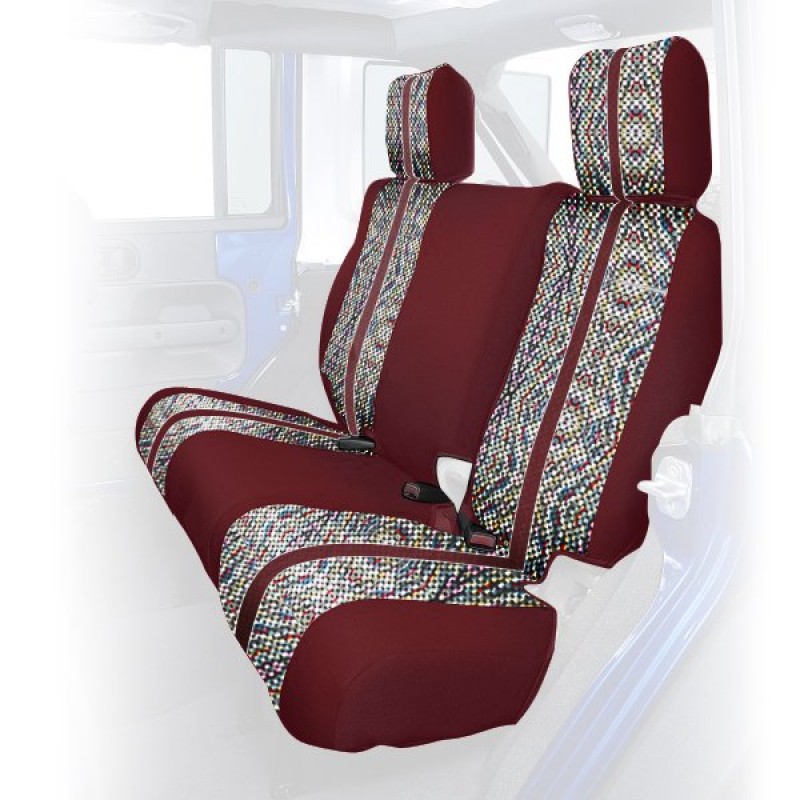Coverking Rear 60 40 Split Bench Seat Cover Saddle Blanket Wine Tan Best Prices Reviews At Morris 4x4