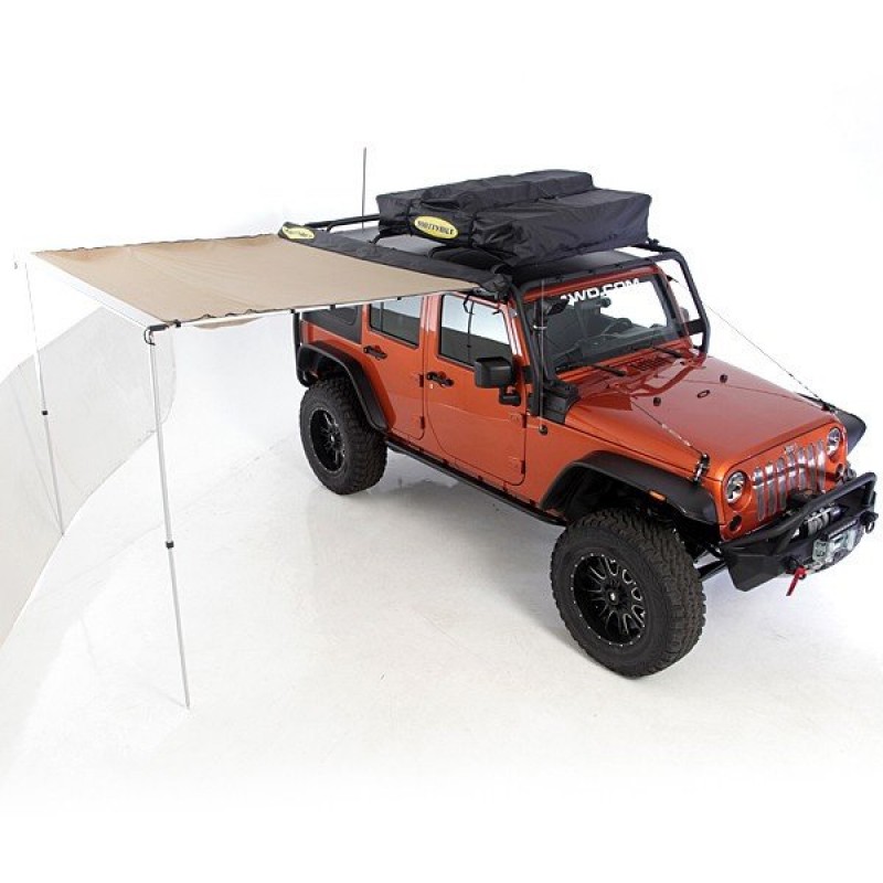 Smittybilt Overlander Tent Awning, 6.5' x 6.5'