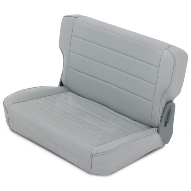 Smittybilt, Fold & Tumble Rear Seat, Gray Denim