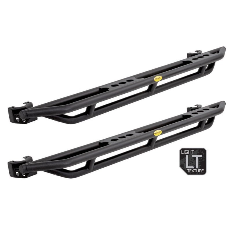 Smittybilt SRC Side Armor Steps, 1.75" Tubing, Light Textured Black (Pair)