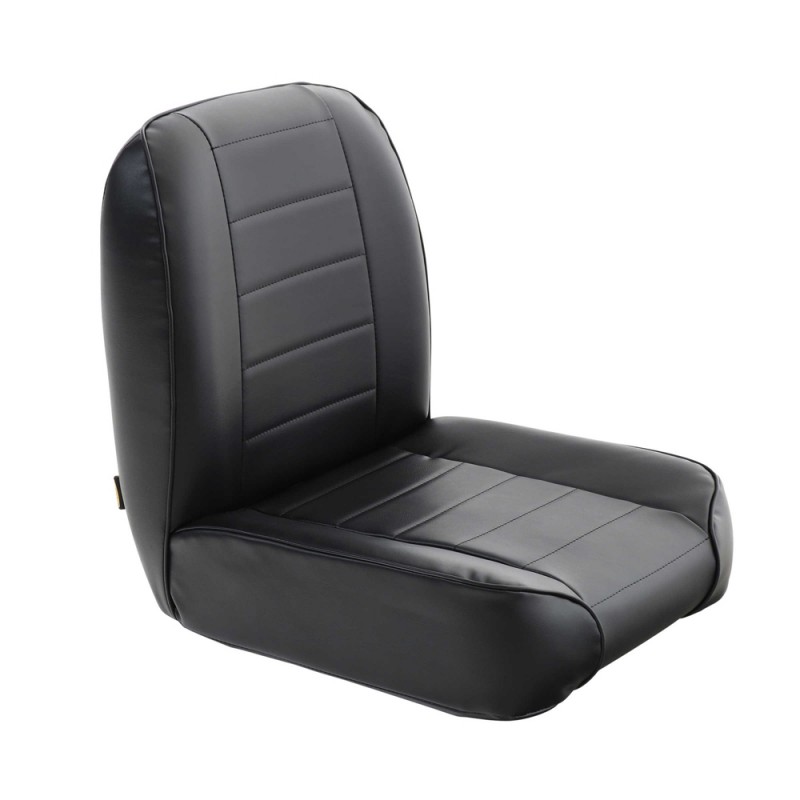 Smittybilt Low Back Bucket Seat - Black Vinyl