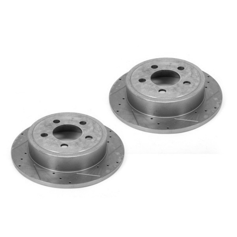 Alloy USA Slotted Front Disc Brake Rotor Pair