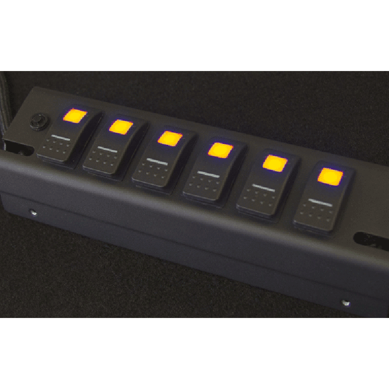 sPOD 6 Dual LED Switch Panel and Source System Kit - Amber LED