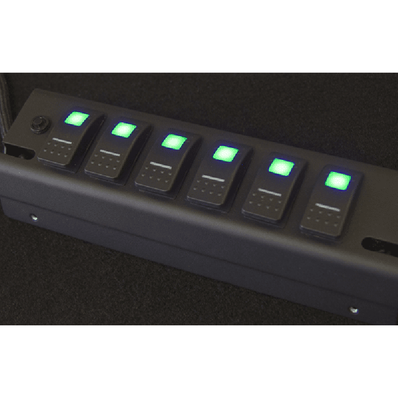 sPOD 6 Dual LED Switch Panel and Source System Kit - Green LED