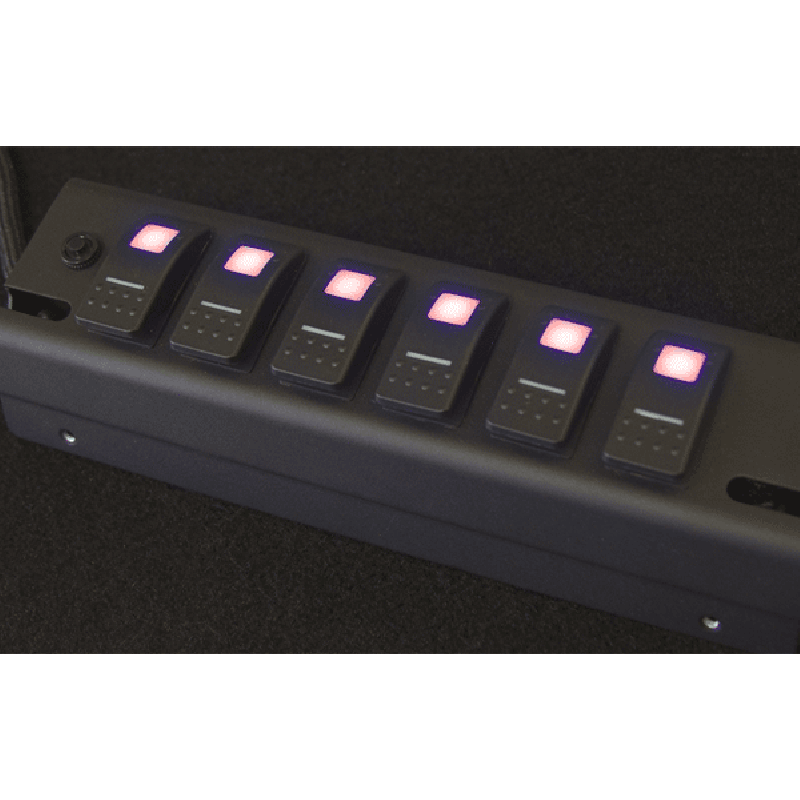 sPOD 6 Dual LED Switch Panel and Source System Kit - Red LED