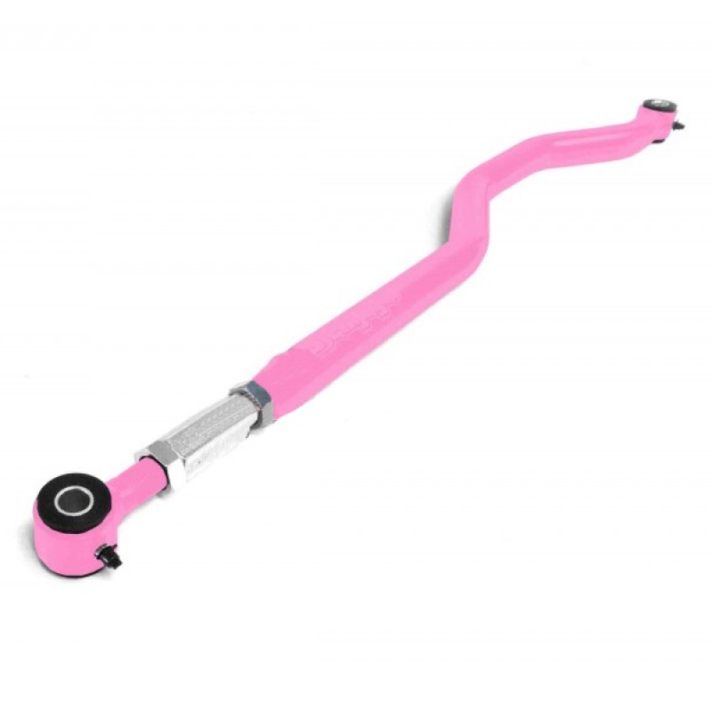 Steinjager Front Double Adjustable Track Bar for 0"- 6" Lift, Chrome Moly Tube, Poly/Poly Bushings - Pinky