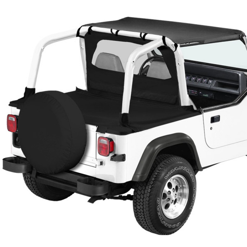 Bestop Strapless Bikini Top Combo Kit for Factory Hard Top - Black