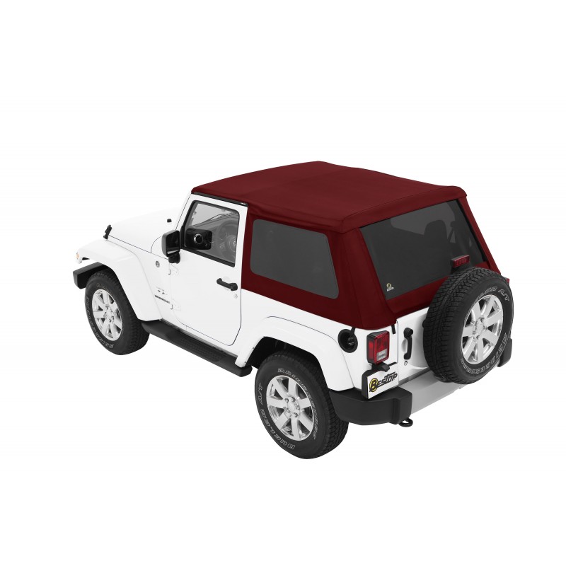 Bestop Trektop Nx Soft Top With Tinted Side Rear Windows Red