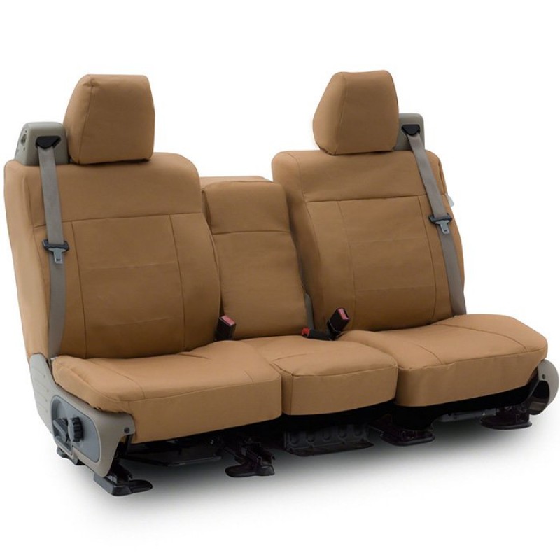 Coverking Front Bucket Seat Cover, Poly Cotton Drill - Tan