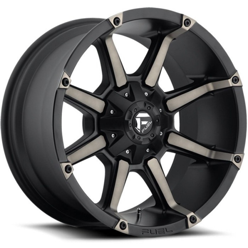 Fuel Coupler Series Wheel - 17"x9" - Bolt Pattern 5x4.5" and 5x5" - Backspacing - 4.5" - Offset -12 - Black