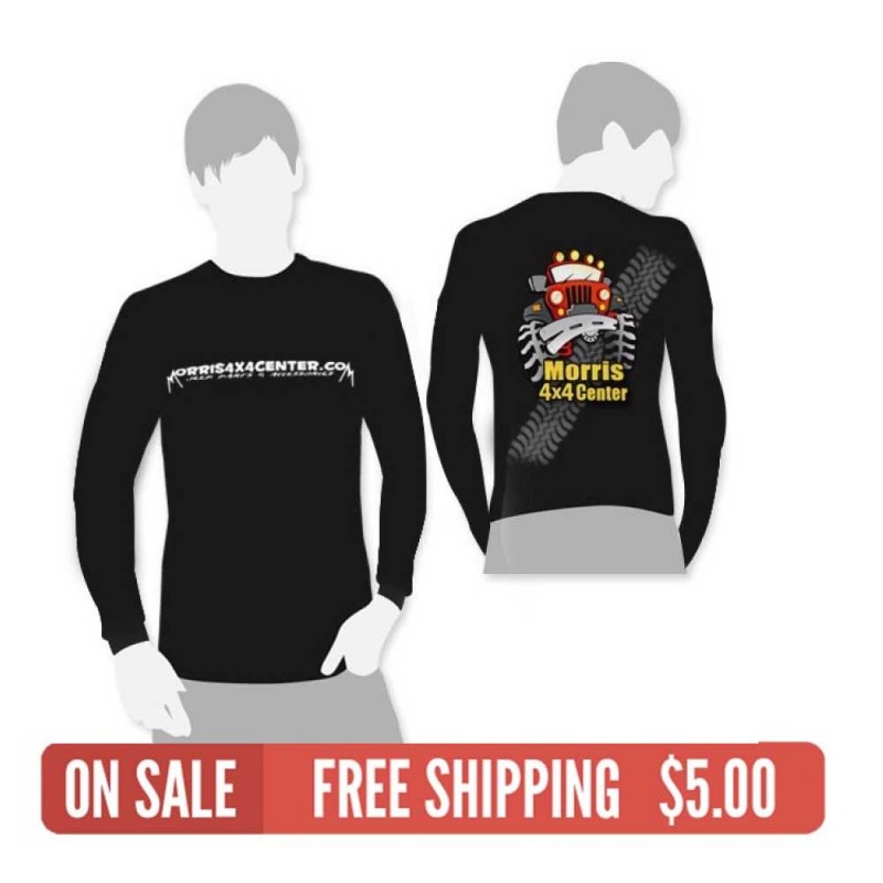 T-Shirt, Morris 4x4 Center Logo, Long Sleeve Black