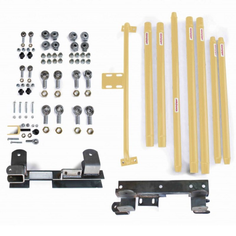 Steinjager Long Arm Travel Kit for 2"-6" Lift and Manual Transmission, Chrome Moly Tubing - Military Beige