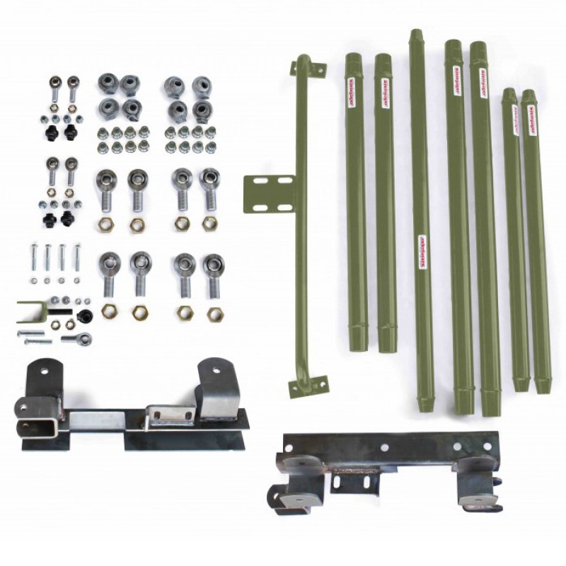 Steinjager Long Arm Travel Kit for 2"-6" Lift and Automatic Transmission, Chrome Moly Tubing - Locas Green