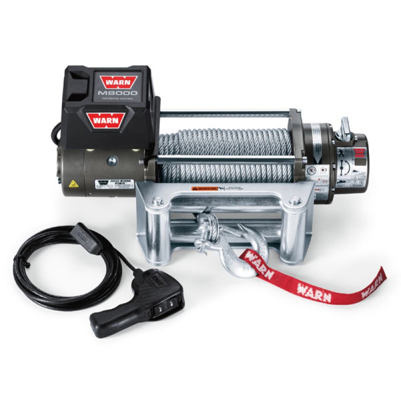 Warn M8000 Self Recovery Winch With Wire Rope And Roller Fairlead 8 000 Lbs Best Prices Reviews At Morris 4x4