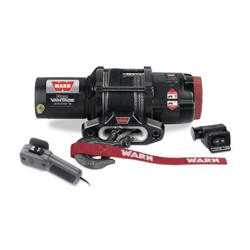 Warn Provantage 3500 S Winch With Synthetic Rope And Aluminum Hawse Fairlead 3 500 Lbs Best Prices Reviews At Morris 4x4