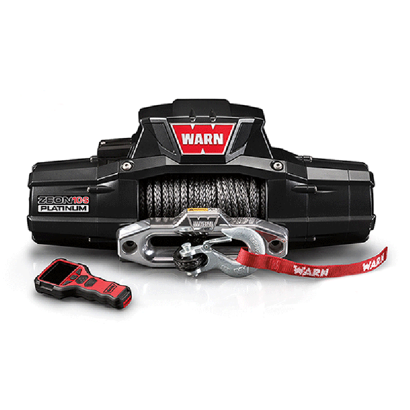 Warn ZEON Platinum 10-S Winch with Spydura Synthetic Rope and Hawse Fairlead - 10,000 lbs.