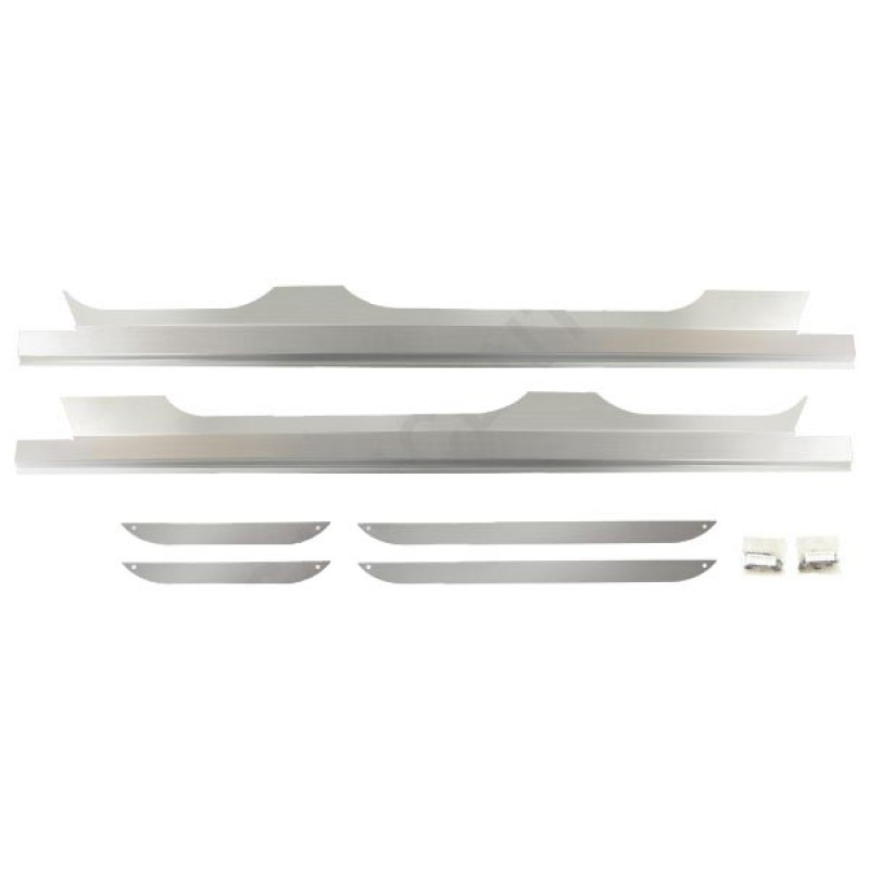 Warrior Sideplates, Smooth Polished Aluminum - Pair