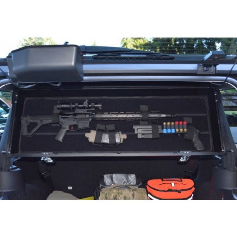 Welcome Distributing Sub-Roof Concealed Locking Storage Box - Black Powder Coat