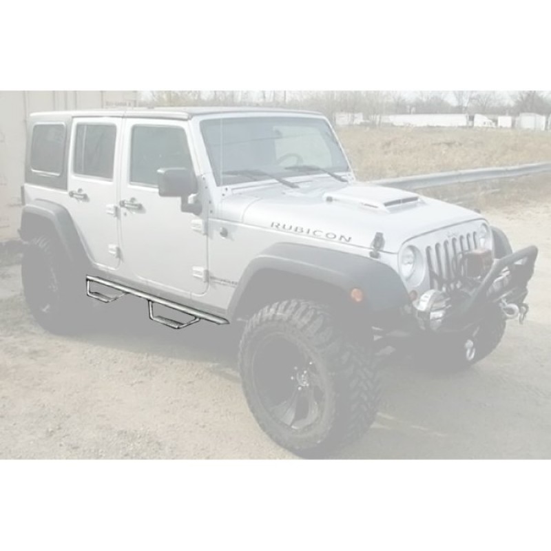 Smittybilt Nerf Step Side Bars, Stainless Steel