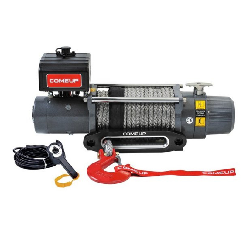 ComeUp DV-9s Series, 12V, 9,000Lbs, 4.6HP, Single-Line Self-Recovery Winch With Synthetic Rope