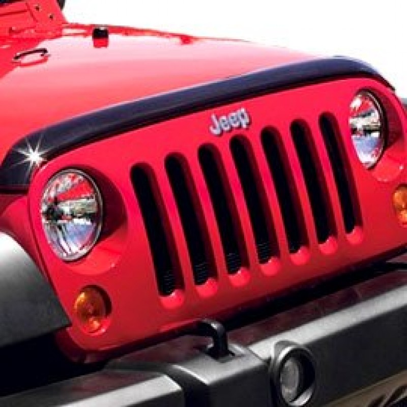 MOPAR Front Tinted Air Deflector with Jeep Logo | Best Prices & Reviews at  Morris 4x4