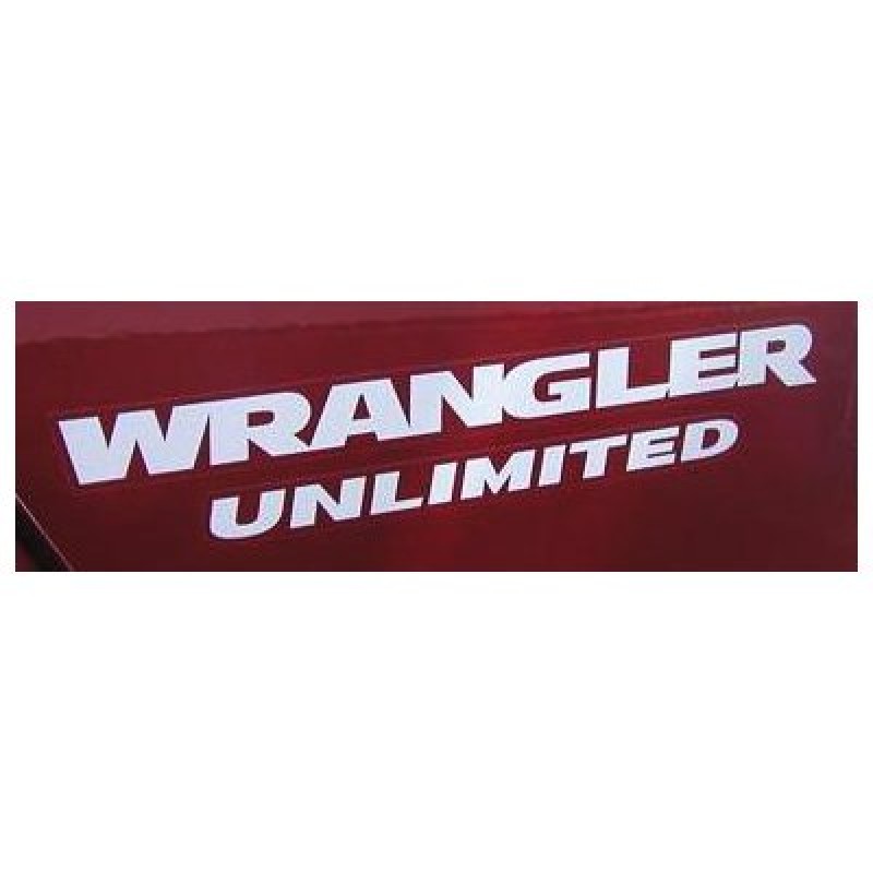 MOPAR Wrangler Unlimited Decal - Silver