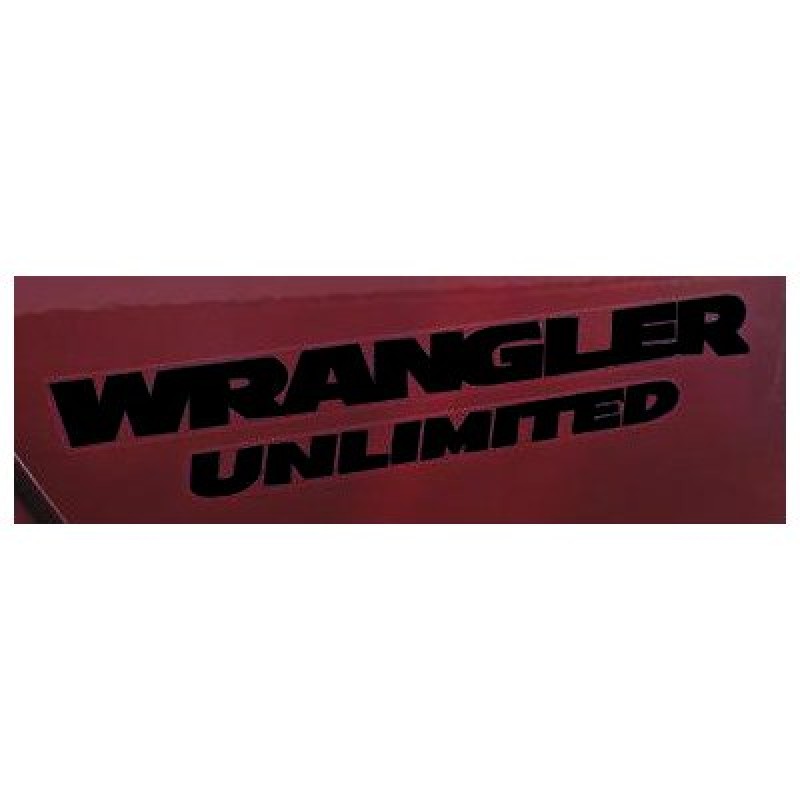 Mopar Wrangler Unlimited Decal Black Best Prices Reviews At Morris 4x4