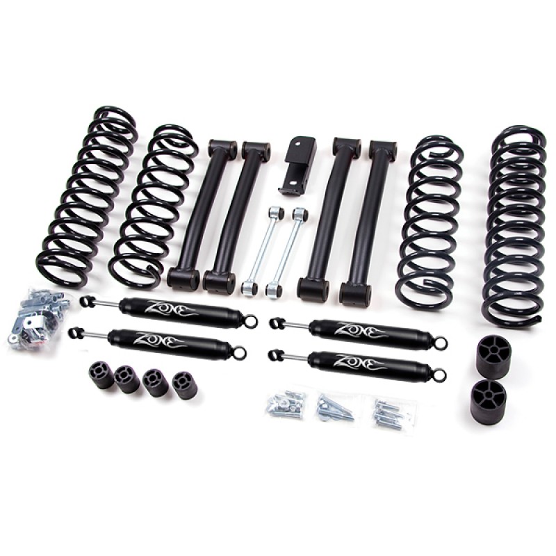 Zone Offroad 4" Suspension Lift Kit with Nitro Shocks