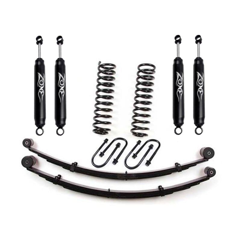 Zone Offroad 3" Suspension Lift Kit with Nitro Shocks and Rear Leaf Springs